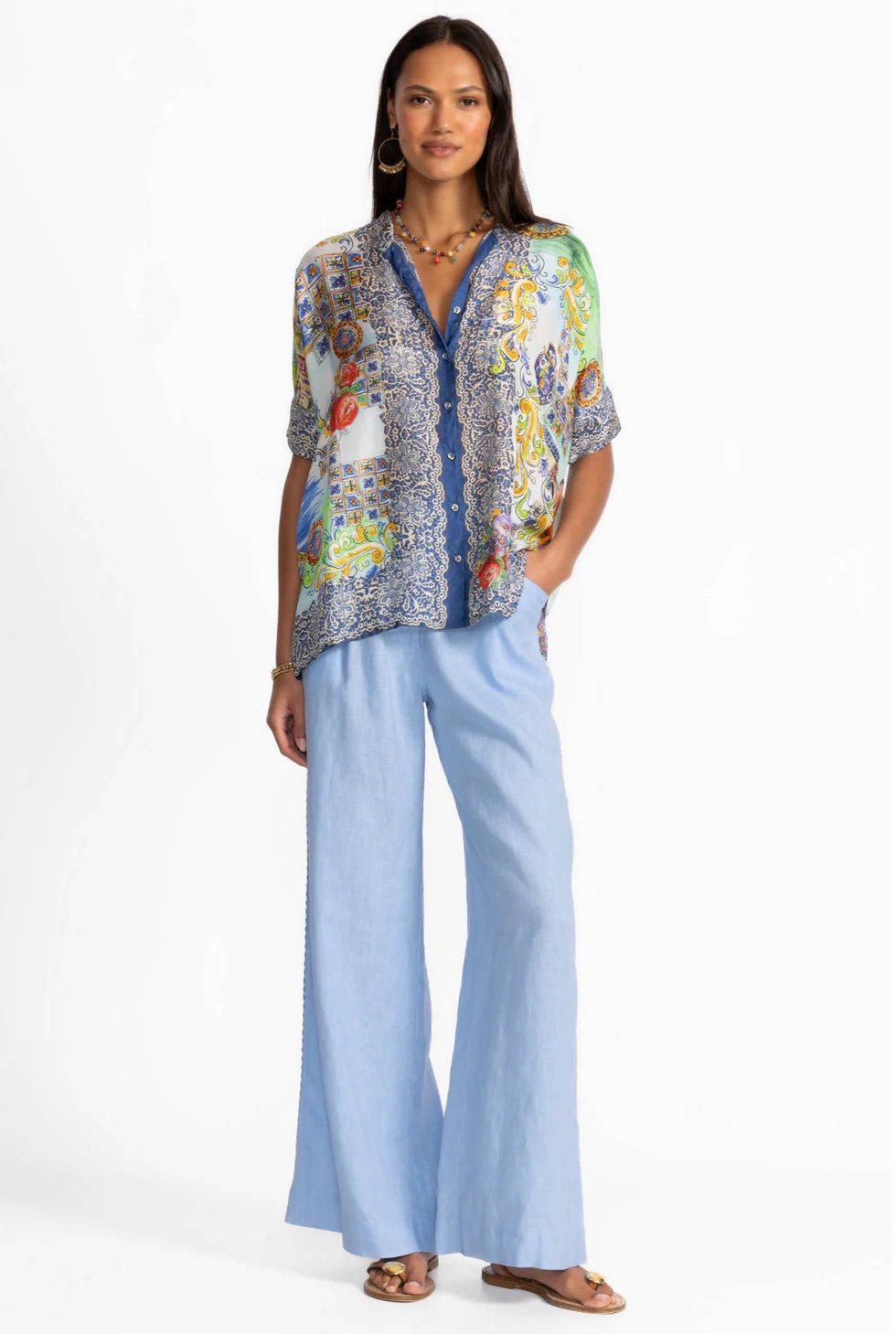 Johnny Was - Shiro Button Down Shirt