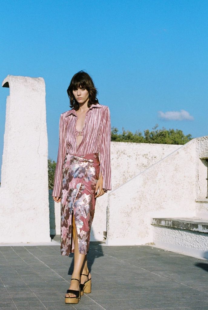 Sabina Musayev - Irvi Top | Smoked Pink
