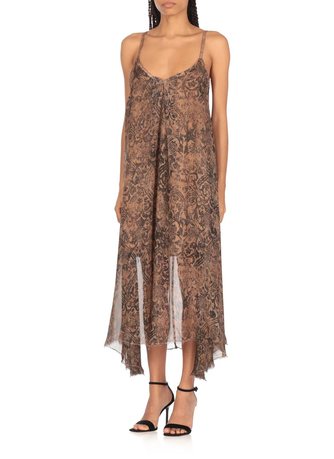 Sanctamuerte - Honey Print Dress | Bronze Honey (Copy)