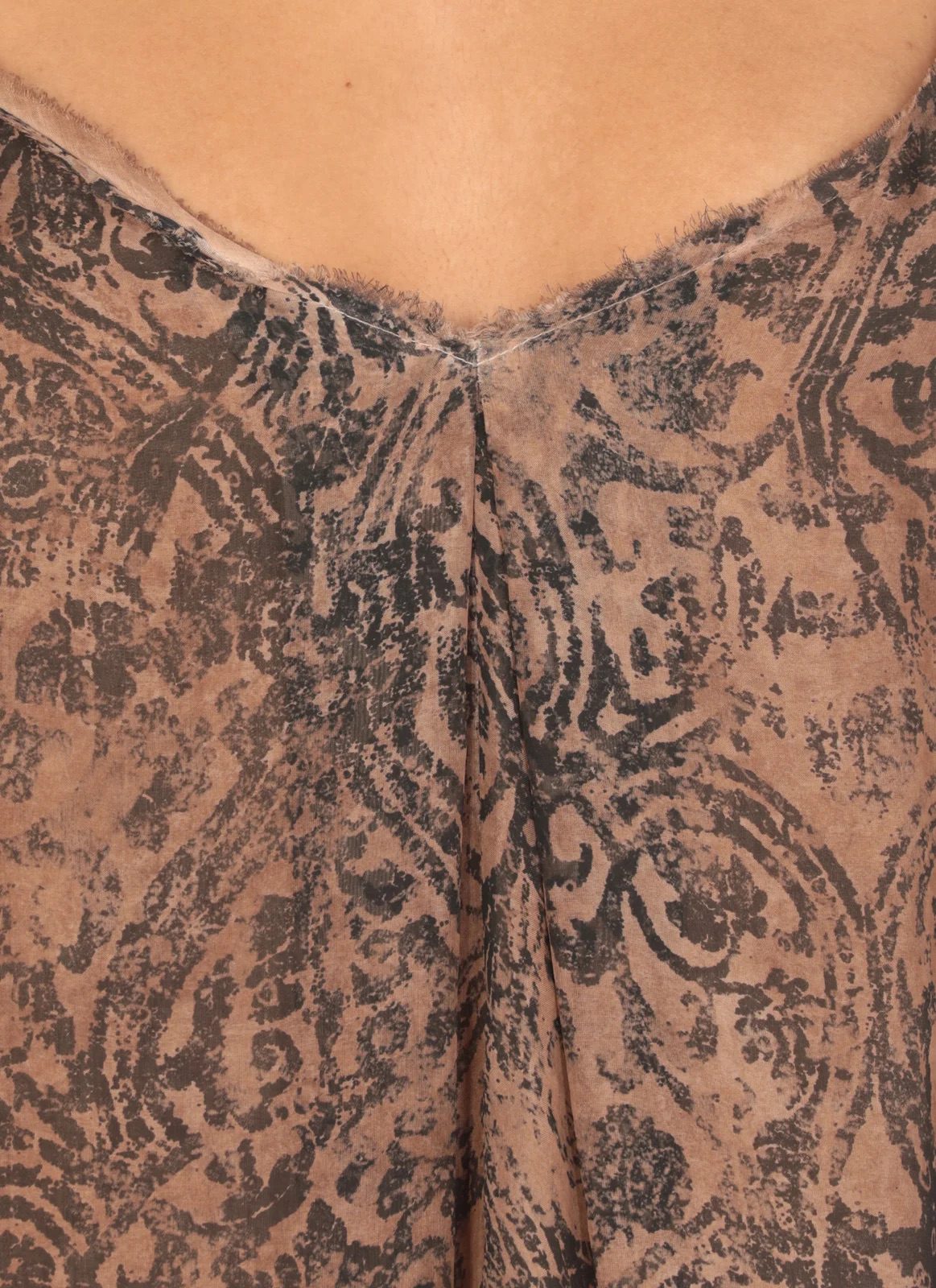 Sanctamuerte - Honey Print Dress | Bronze Honey (Copy)