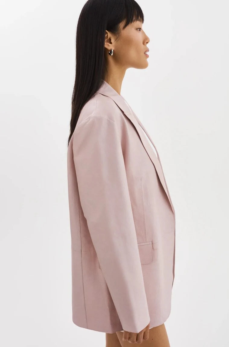 Lamarque - Quirna Leather Blazer | Pink