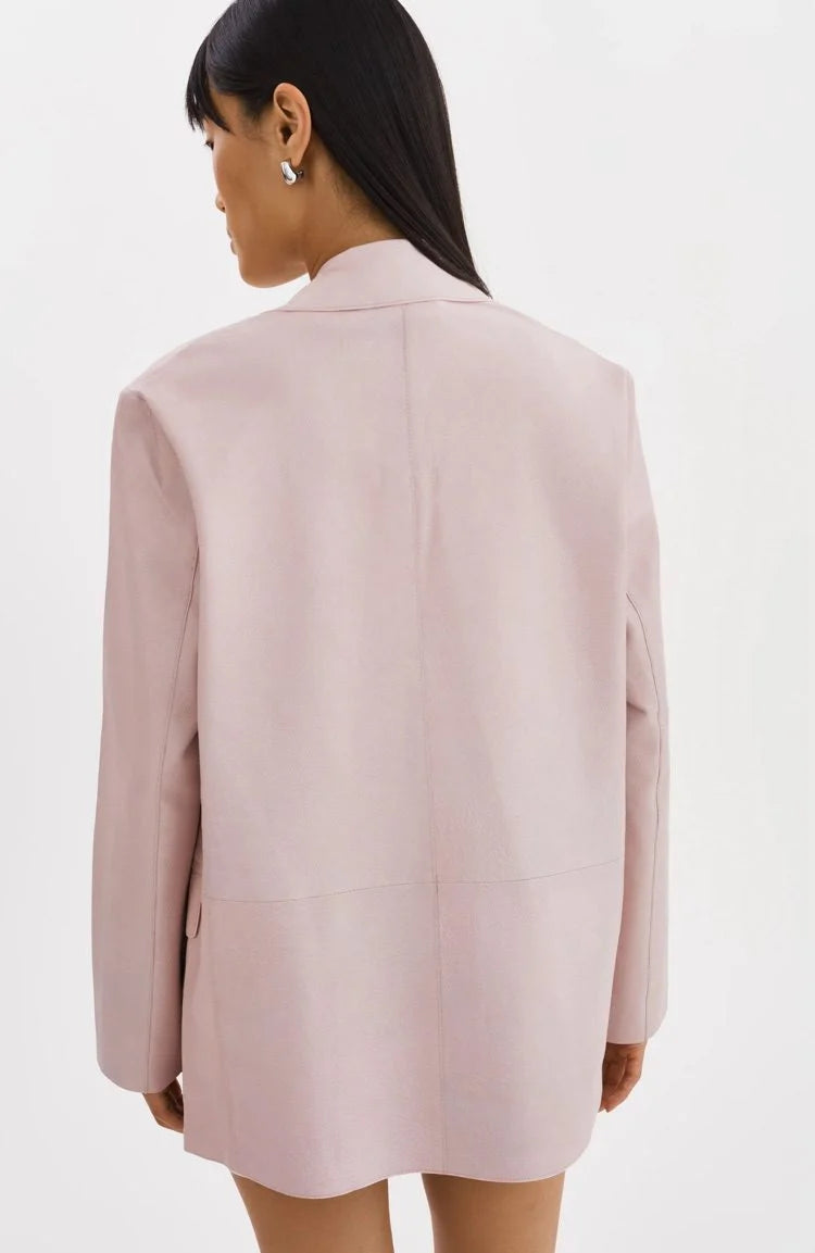 Lamarque - Quirna Leather Blazer | Pink