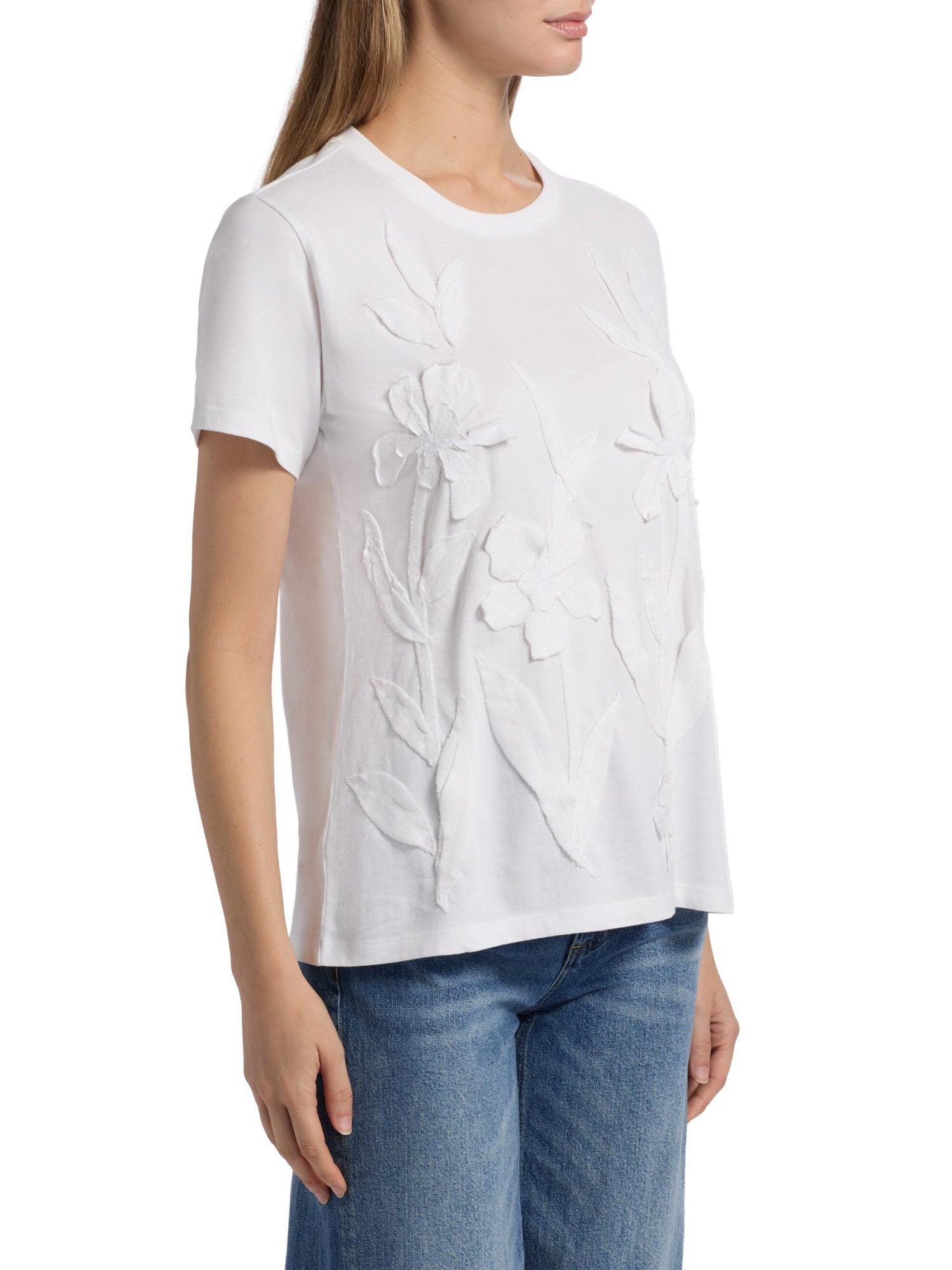 Johnny Was - Crew Neck Antionette | White