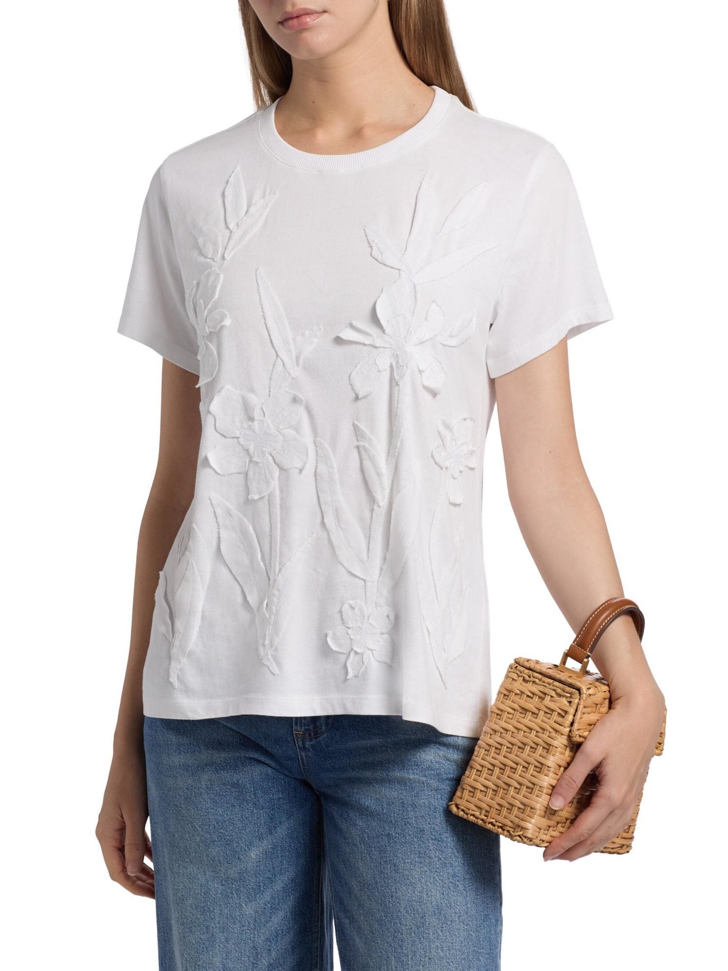 Johnny Was - Crew Neck Antionette | White