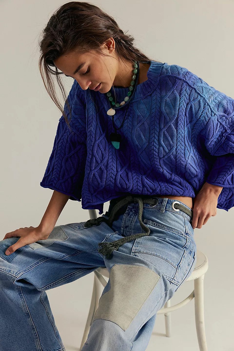 Free People - Moxie Low Slung Pull On | Truest Blue