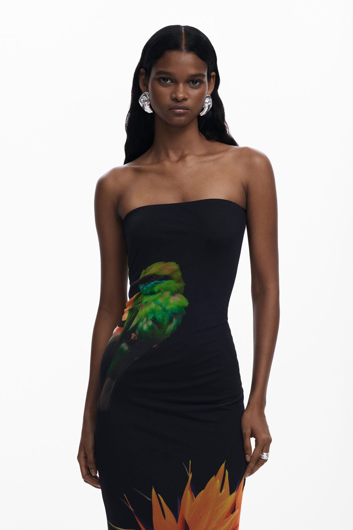 Desigual  - Colibri Strapless Dress