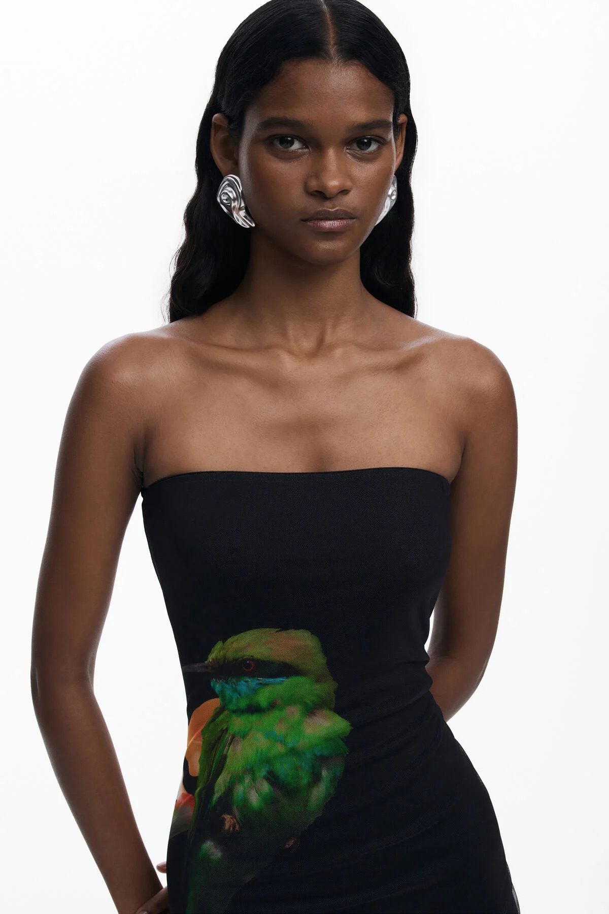 Desigual  - Colibri Strapless Dress