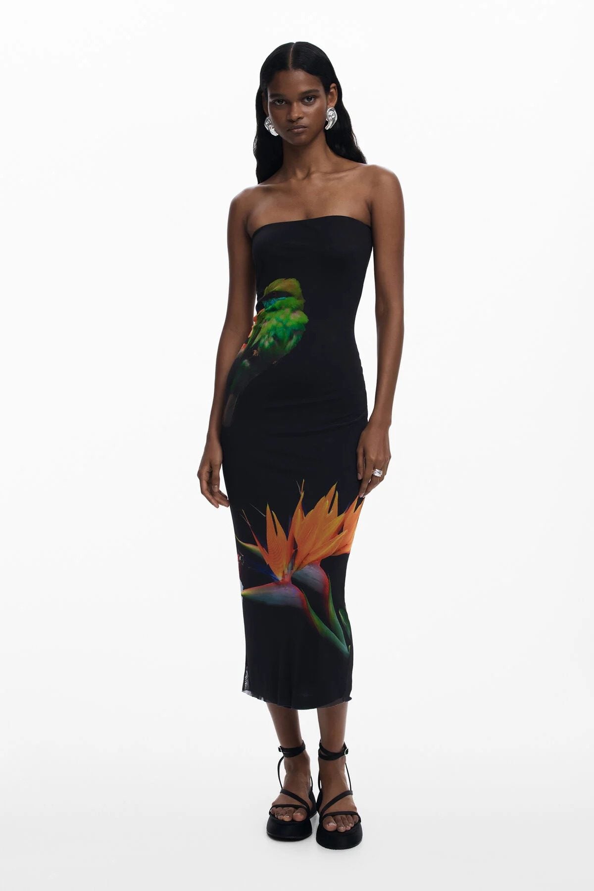 Desigual  - Colibri Strapless Dress