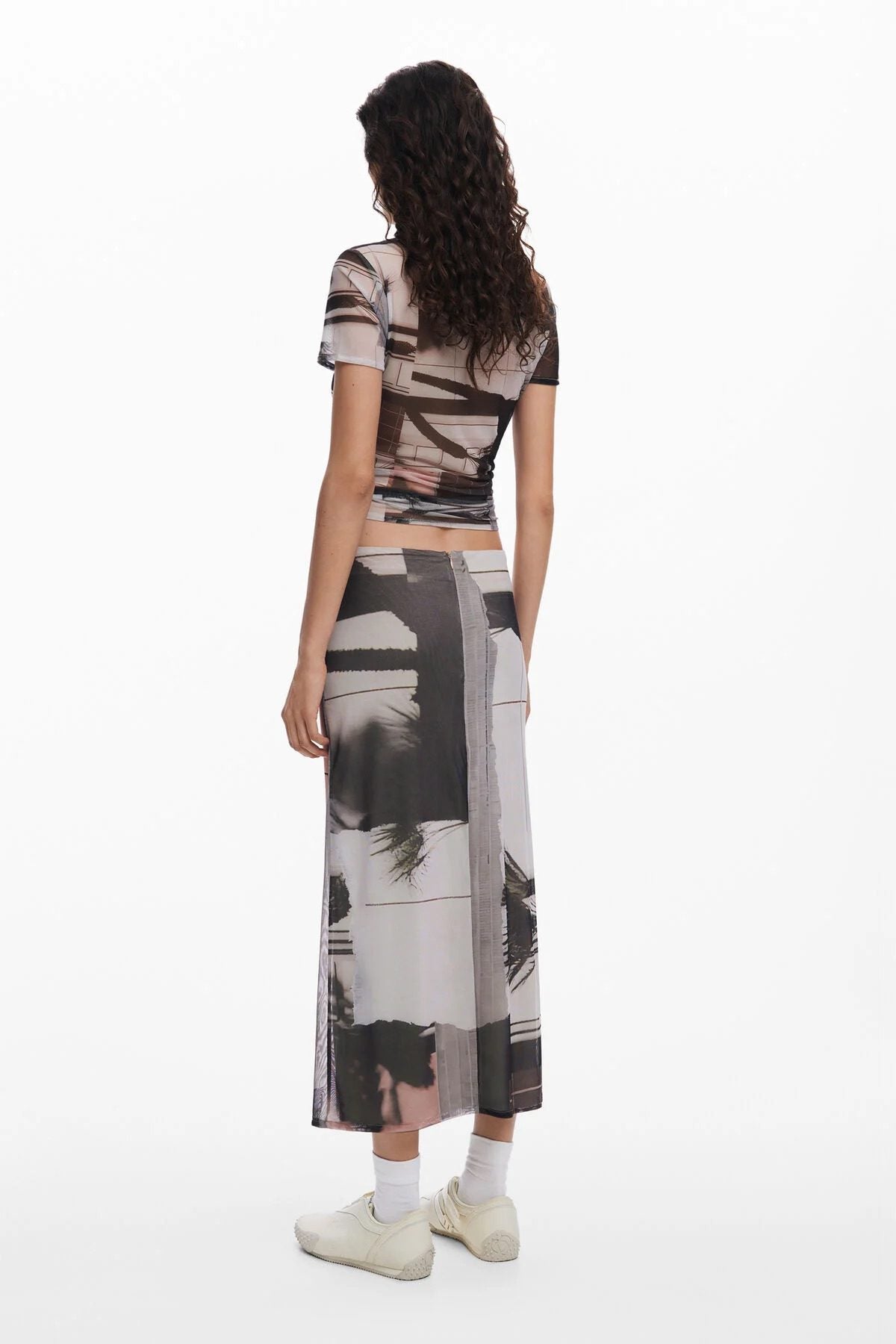 Desigual  -  Shelley Straight Mesh Skirt