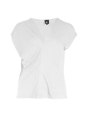 Nu Denmark -Yasmi Tee V Neck | Cream