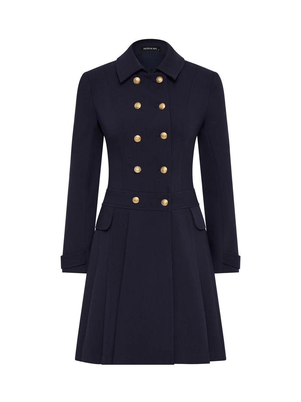Moss and Spy - Morgan Pleated Coat Dress