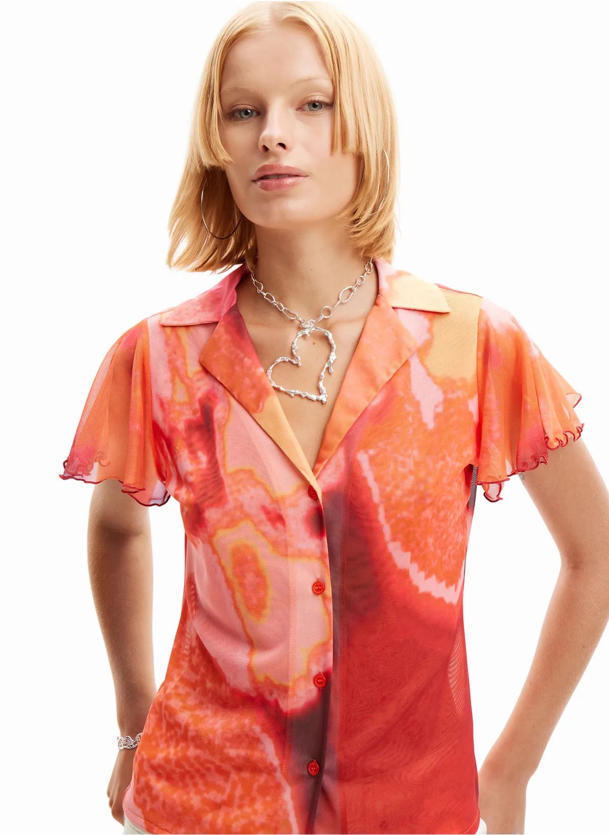 Desigual - Nerea Mesh Blouse
