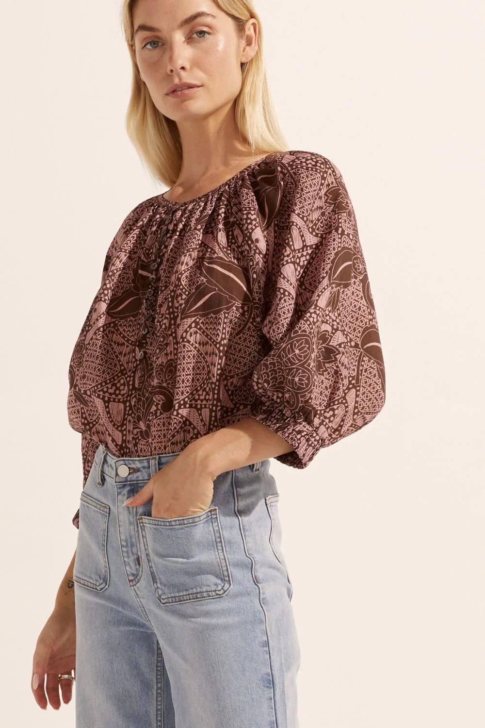 Zoe Kratzmann - Imbue Top | Cacao Batik