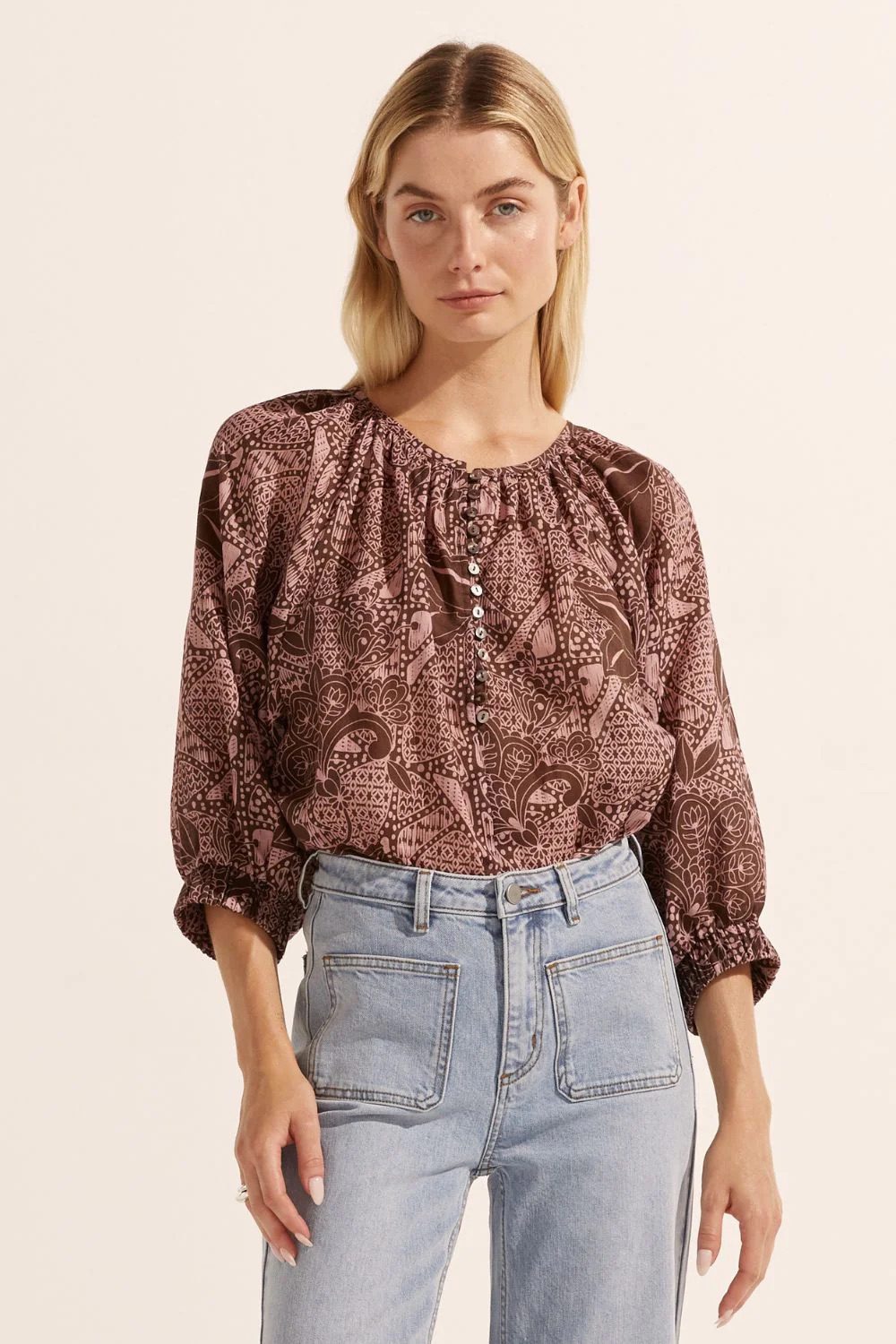 Zoe Kratzmann - Imbue Top | Cacao Batik