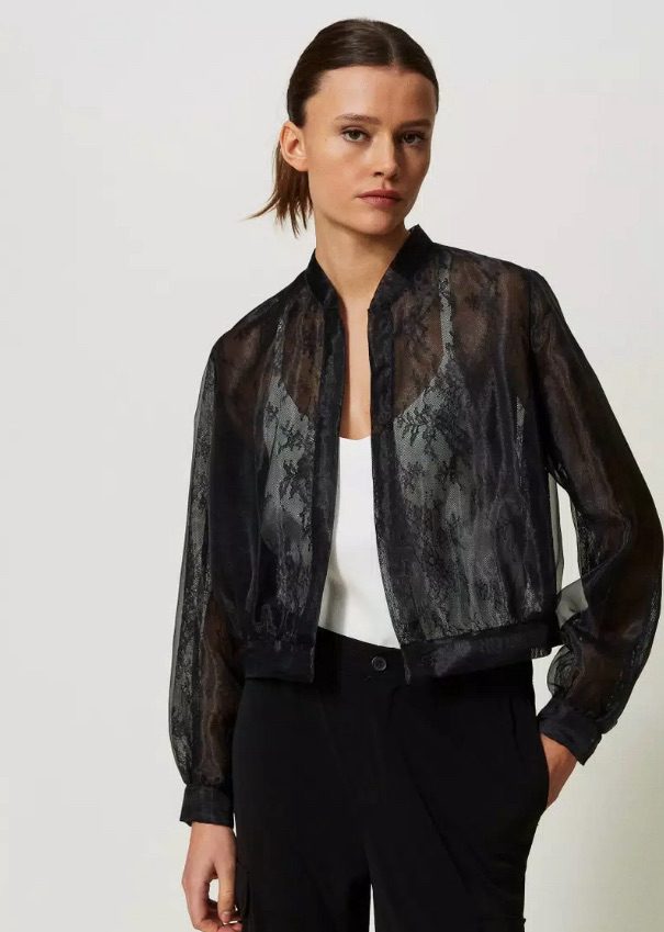 Twinset - Organza Bomber Jacket