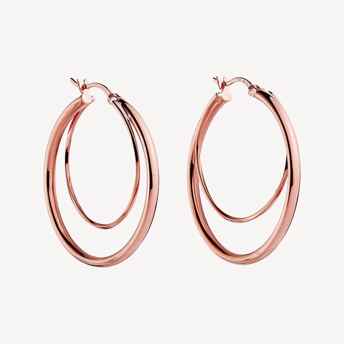 Najo - Whirlpool Hoops | Rose Gold