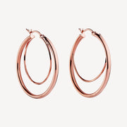 Najo - Whirlpool Hoops | Rose Gold