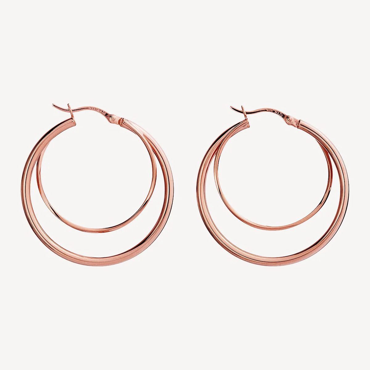 Najo - Whirlpool Hoops | Rose Gold