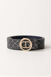 Twinset - Revesible Belt | Navy Floral