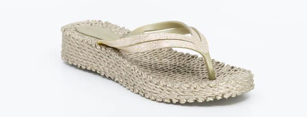 Ilse Jacobsen - Platform Thongs | Platin