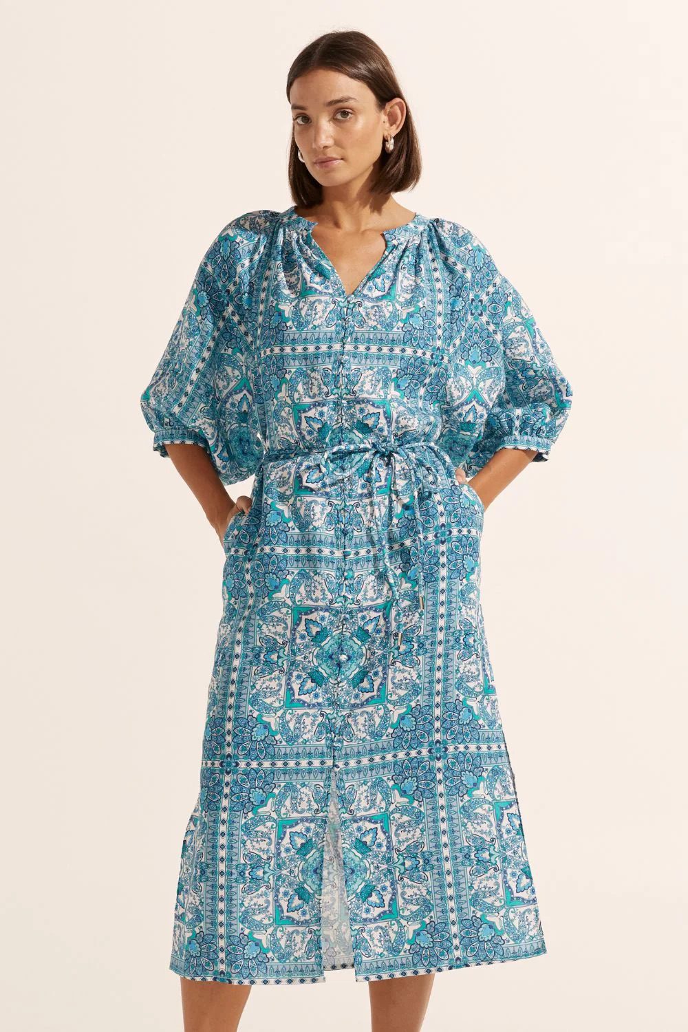 Zoe Kratzmann - Sojourn Dress | Sapphire Tile