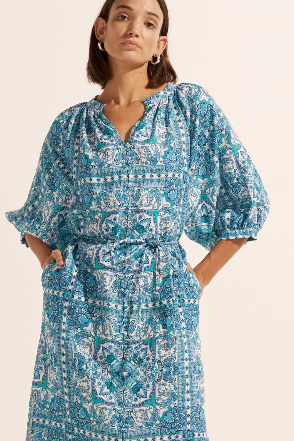 Zoe Kratzmann - Sojourn Dress | Sapphire Tile