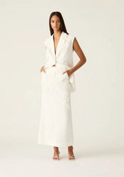 Mos the Label - Athena Maxi Skirt | White