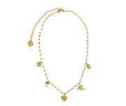 Mountain and Moon - Angel Necklace | Gold