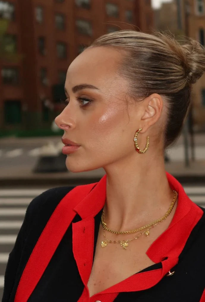 Mountain and Moon - Angel Necklace | Gold