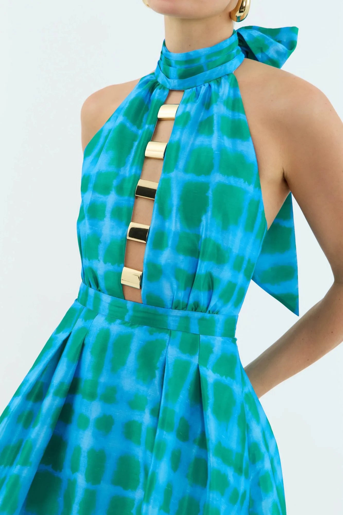 Rebecca Vallance - Serafina Halter Midi Dress - Torso