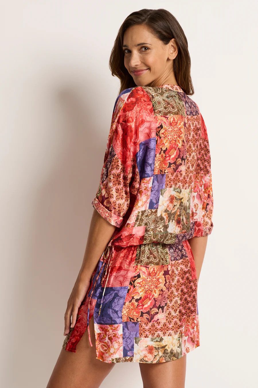 Monte and Lou - Frankie 3/4 Sleeve Shirt Dress