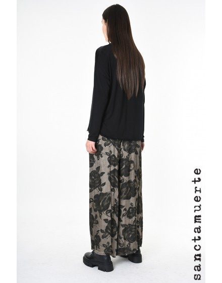 Sanctamuerte - Raw Edged Hem Top | Black