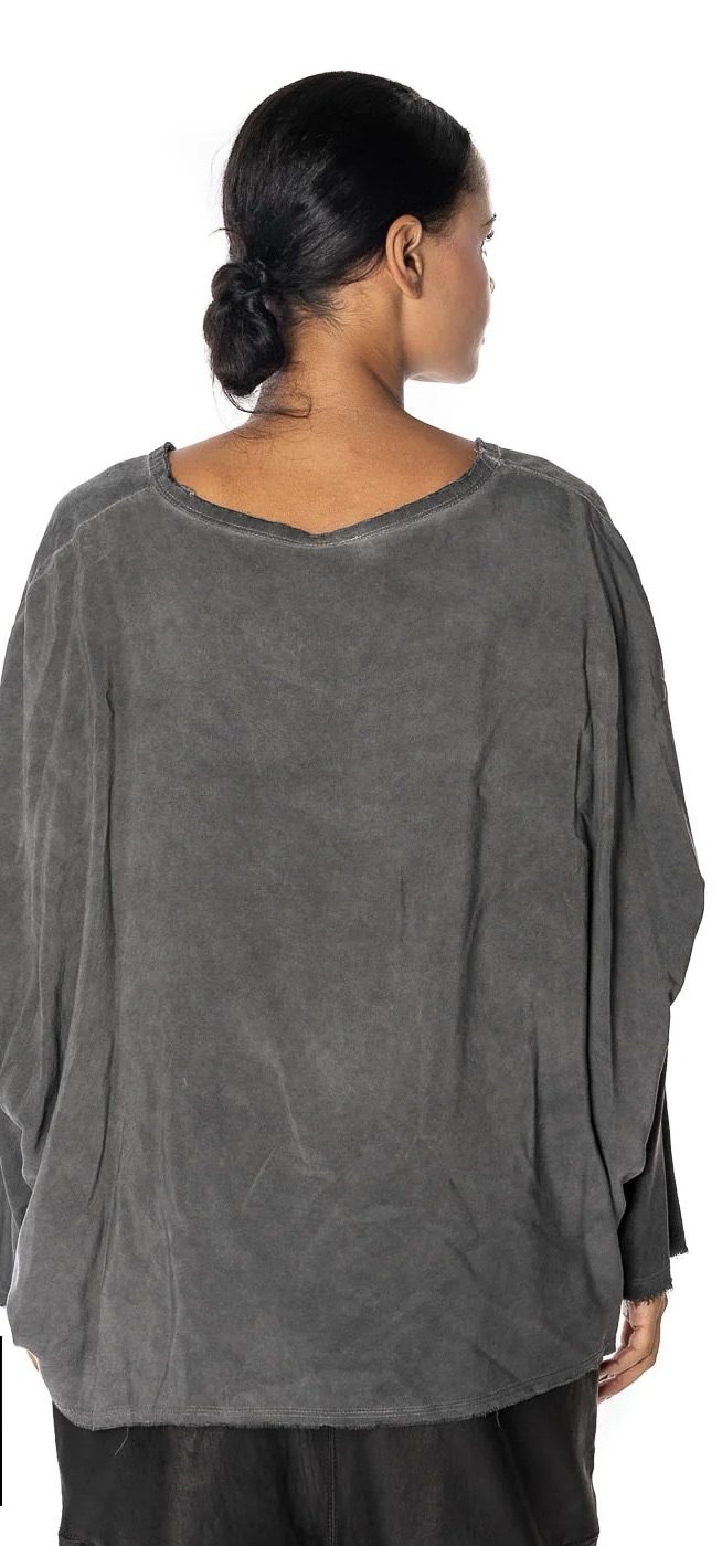 Sanctamuerte - Oversize Long Sleeve Top | Grey