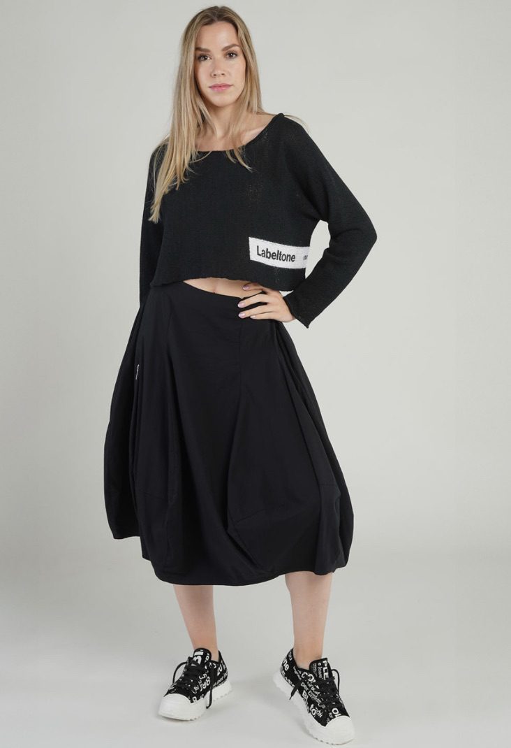 Rundholz - Black Stretch Skirt | Black