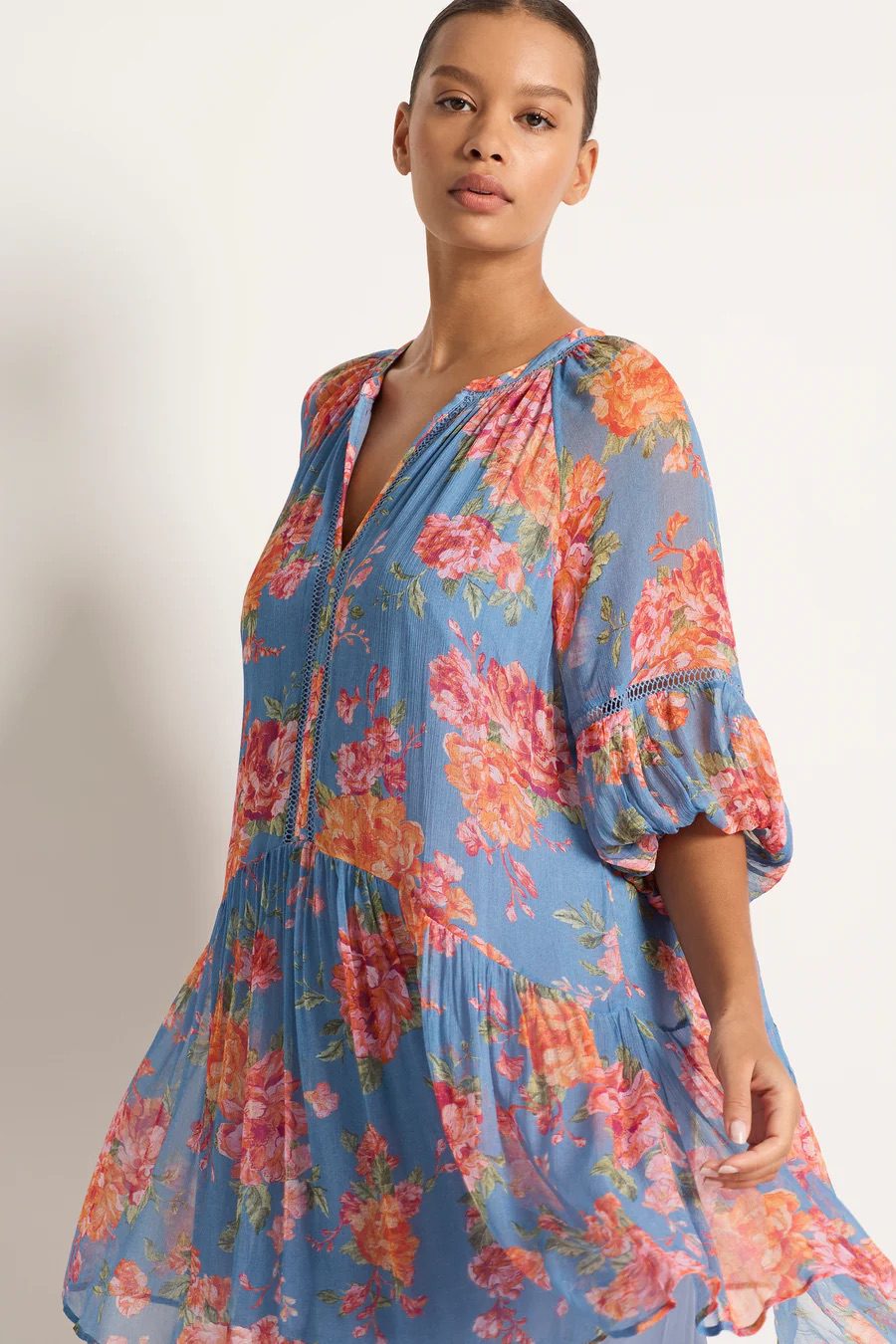 Monte and Lou - Delight Mini Dress | Chambray