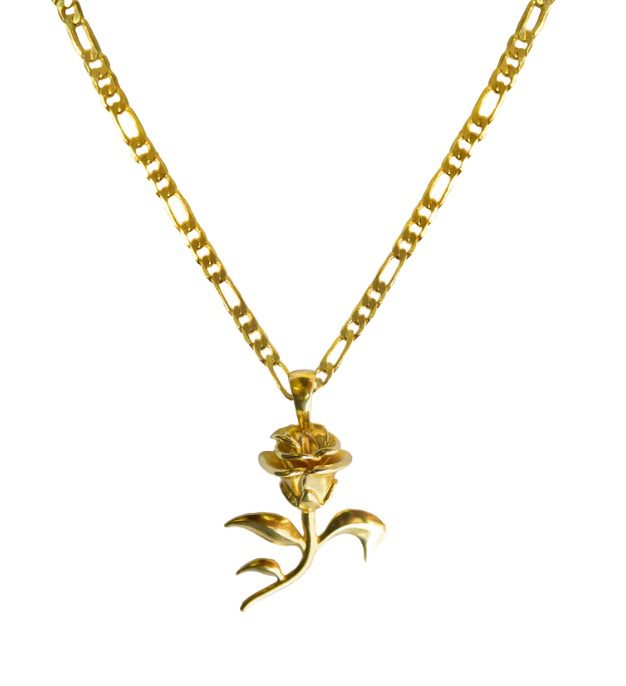 Mountain and Moon - Rosette Necklace | Gold