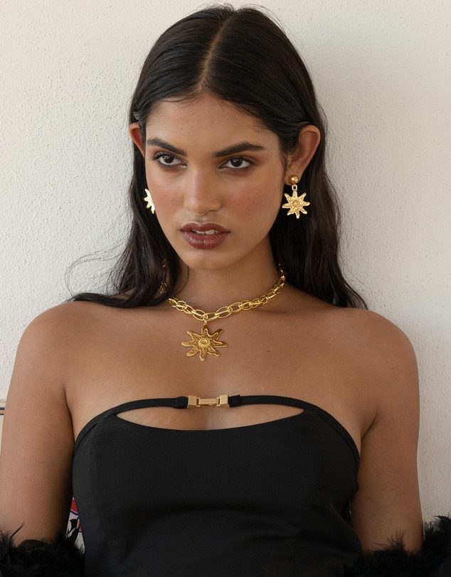Mountain and Moon - Gold Mimi Starfish Earring