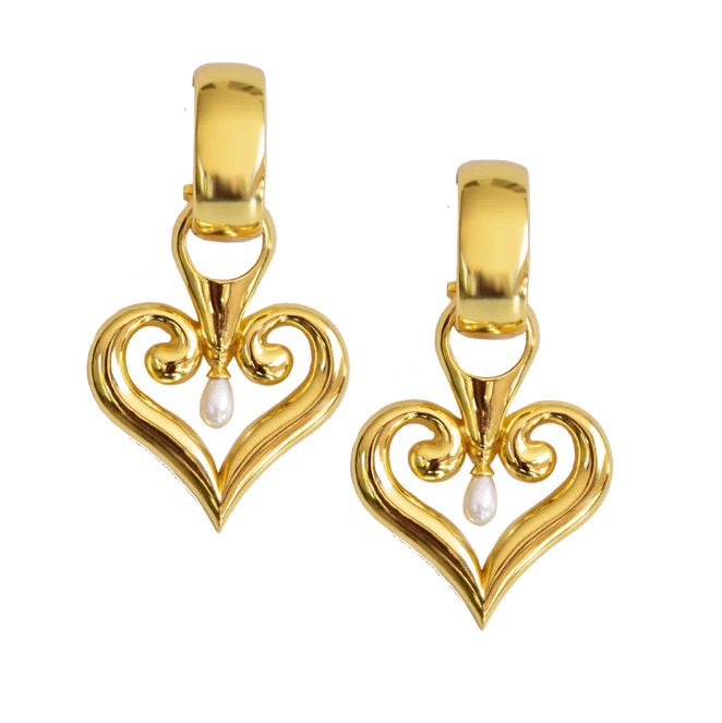 Mountain and Moon - Gold Bella Earring