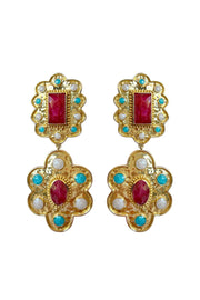 Mountain and Moon - Gold Aniqua Earring