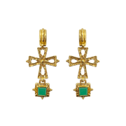Mountain and Moon - Maria Earrings | Green Onyx