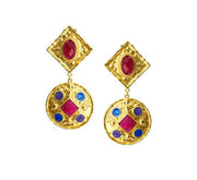 Mountain and Moon - Gold Valentina Earrings