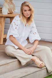 Ministry of Style - Wild Bloom Embroidery Blouse